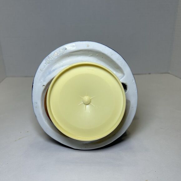 Vintage Victorian/Colonial Dancing Man & Lady Music Box Blue/White - Picture 6 of 6